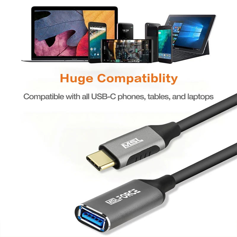 Адаптер usb otg USB3.0 type c для зарядки и синхронизации данных 5 Гбит/с USB конвертер Ipad Pro