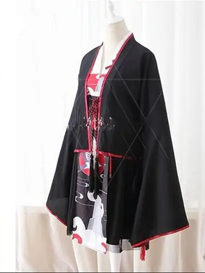 top coat dresses Восточное женское кимоно, летняя одежда с принтом крана, одежда в японском стиле, праздничное платье для девочек, костюм для сцены Haori, B286 - Цвет: top coat dresses