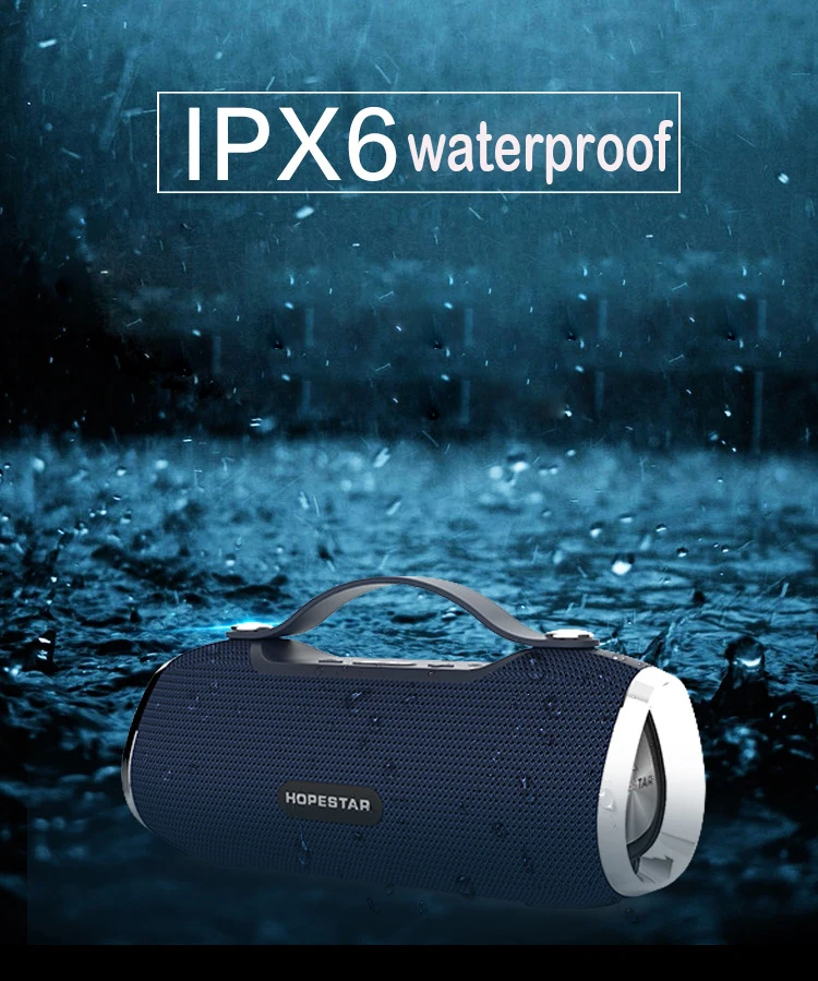 HOPESTAR H40 Открытый водонепроницаемый bluetooth динамик портативный 3D стерео сабвуфер Mp3 плеер динамик FM радио TF USB беспроводной Звук