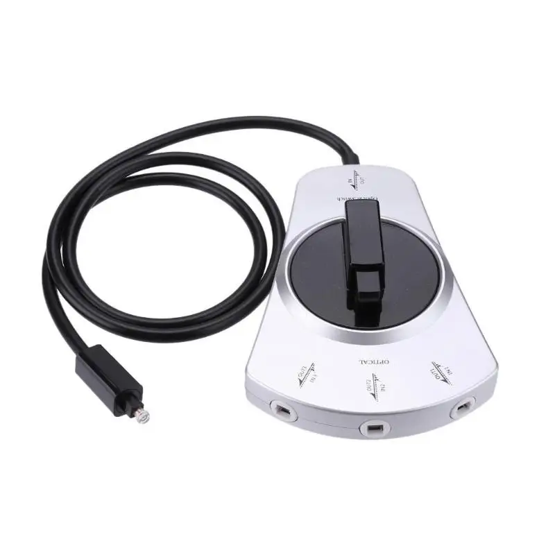 

Digital Audio Optical Fiber Cable Toslink 3-Way Selector Switch 3 To 1