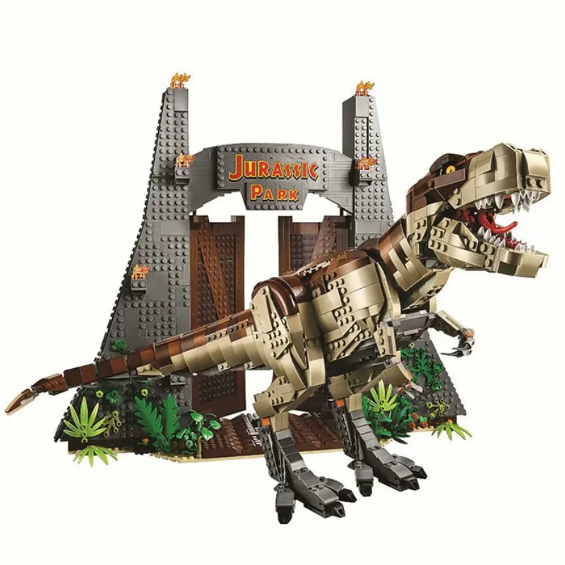 Bela 11338 Парк Юрского периода фильм T rex Rampage строительные блоки кирпичи дети друзья игрушки Рождественский подарок 75936