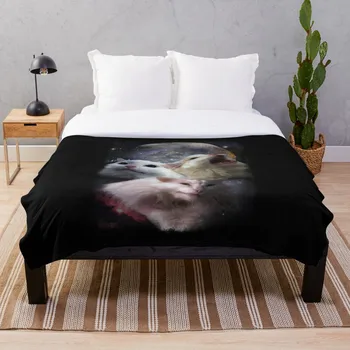 

Triple Thurston Moon Cats Throw Blanket Soft Sherpa Blanket Bed Sheet Single Knee Blanket Office Nap Blanket
