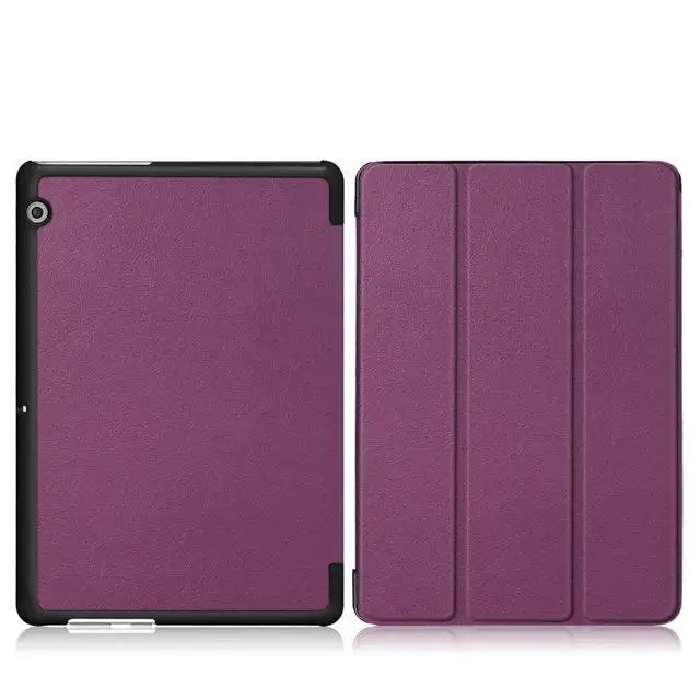T3 10 KST Purple Ультратонкий чехол из искусственной кожи для huawei mediapad T3 10 AGS-L09 AGS-W09 9," планшетный ПК чехол-подставка для huawei mediapad t3 10 чехол - Цвет: T3 10 KST Purple