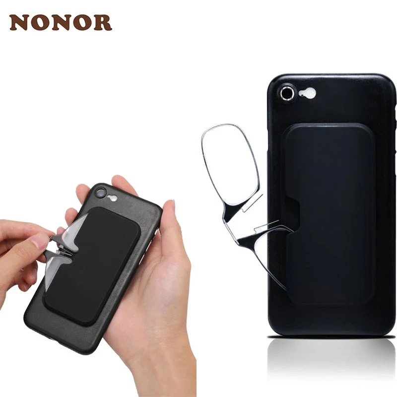 

NONOR Clip Nose Reading Glasses with Case Men Women Eyeglasses for Reading Presbyopic Glasses Reader Mini 1.0 1.5 2.0 2.5 3.0