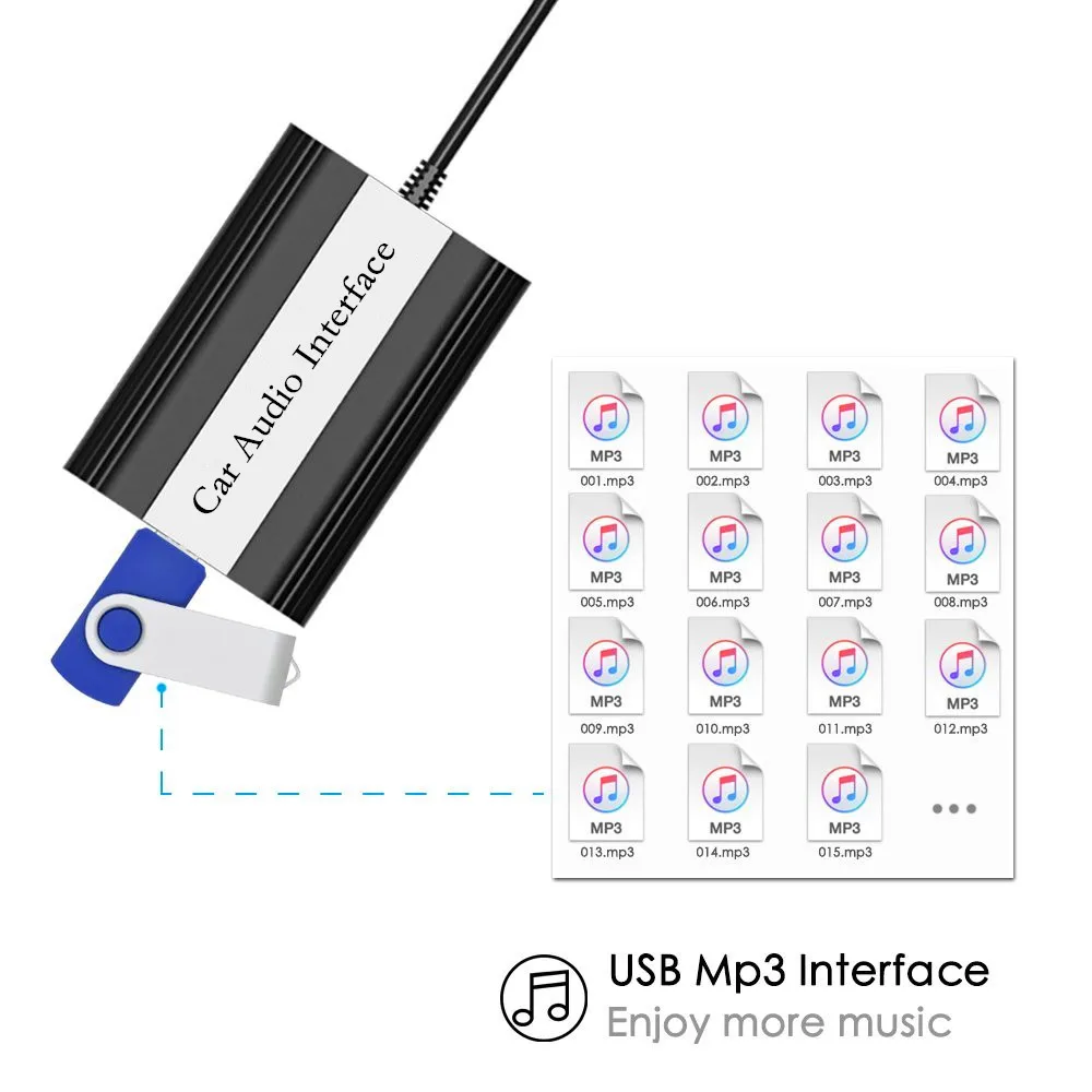 DOXINGYE USB AUX Bluetooth адаптер Автомобильный цифровой музыкальный Cd MP3 плеер для Fiat Alfa Romeo