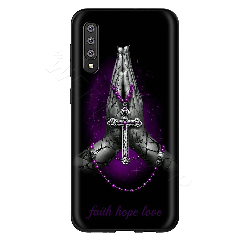 7 Webbedepp Иисус крест чехол для samsung Galaxy S7 S8 S9 S10 Edge Plus Note 10 8 9 A10 A20 A30 A40 A50 A60 A70 - Цвет: 7