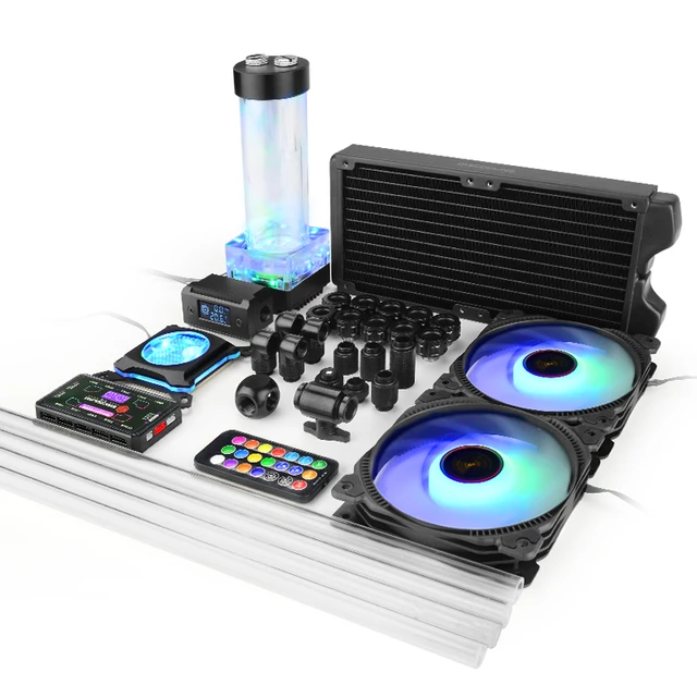 Syscooling PC Water Cooling kit for AMD AM4 ryzen CPU socket 240mm copper  radiator RGB support
