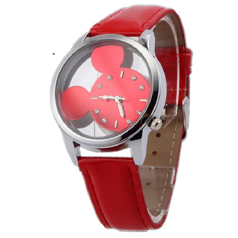 Kids Cartoon Mickey Mouse Dial Watch hodinky  Quartz Watch Children Ladies Girls Watch Gift ceasuri Drop Shipping Montre Enfant