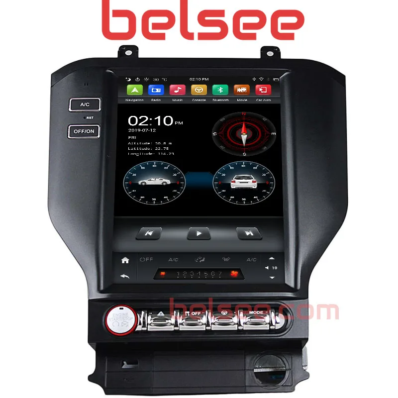 Belsee Tesla Style Vertical Screen Android 9.0 Auto Radio Stereo Head Unit GPS for Ford Mustang 2015 2016 2017 2018 2019 2020 Belsee Tesla Style Vertical Screen Android 9.0 Auto Radio Stereo Head Unit GPS for Ford Mustang 2015 2016 2017 2018 2019 2020