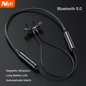 

TWS Bluetooth Earphone Magnetic Neckband Headphones Sport Bass Stereo Headset Earbuds Waterproof Noise Reduction for Smart Phone