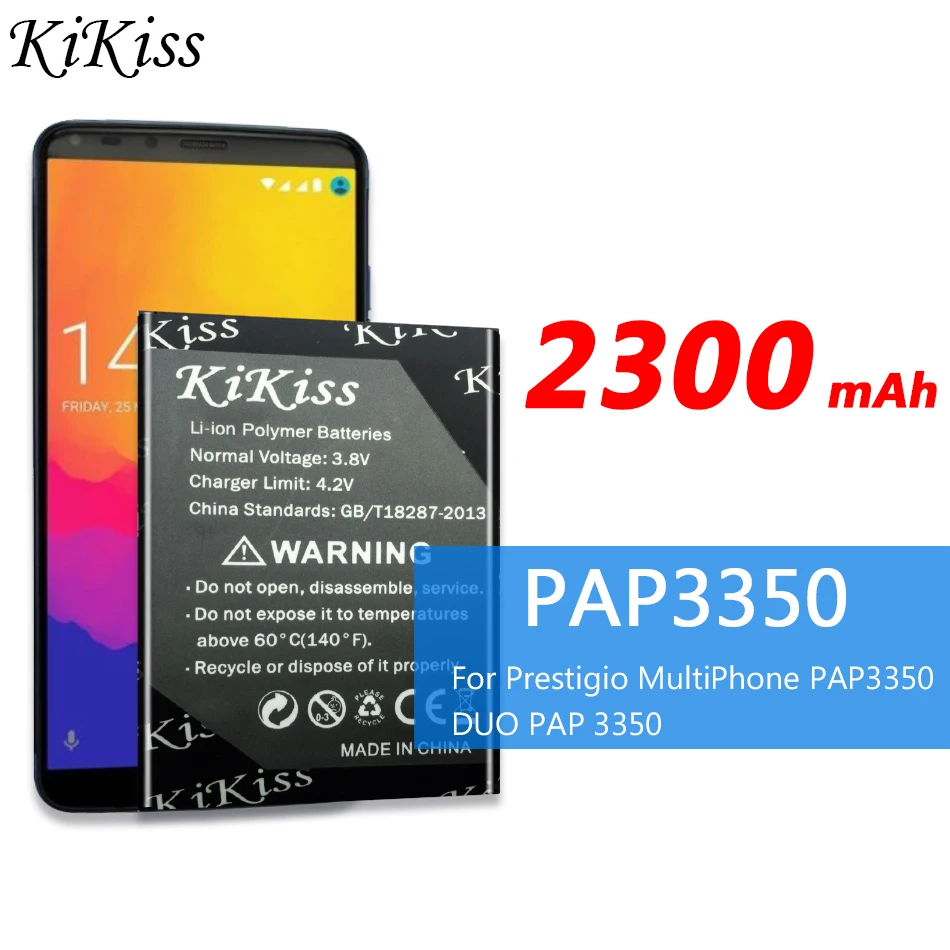 Высокая емкость 2300mAh аккумулятор мобильного телефона для Prestigio MultiPhone PAP3350 DUO PAP 3350 +