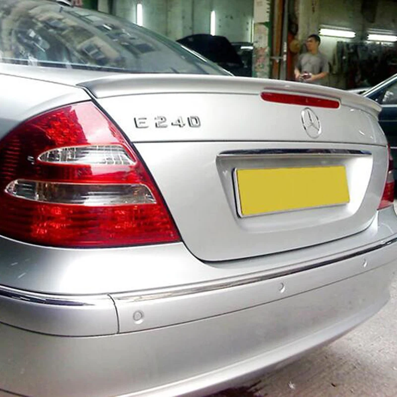 Спойлер для W211 2003-2006 Mercedes-Benz YC E-class E200 E260 спойлер из АБС-пластика цветное заднее