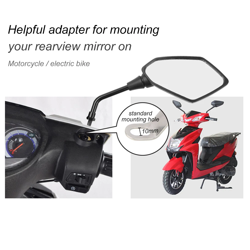 

Metal Universal Motorcycle Rearview Mirror Interchange Holder for Mobile Phone GPS Tablet PC Bike Scooter Handlebar Mount