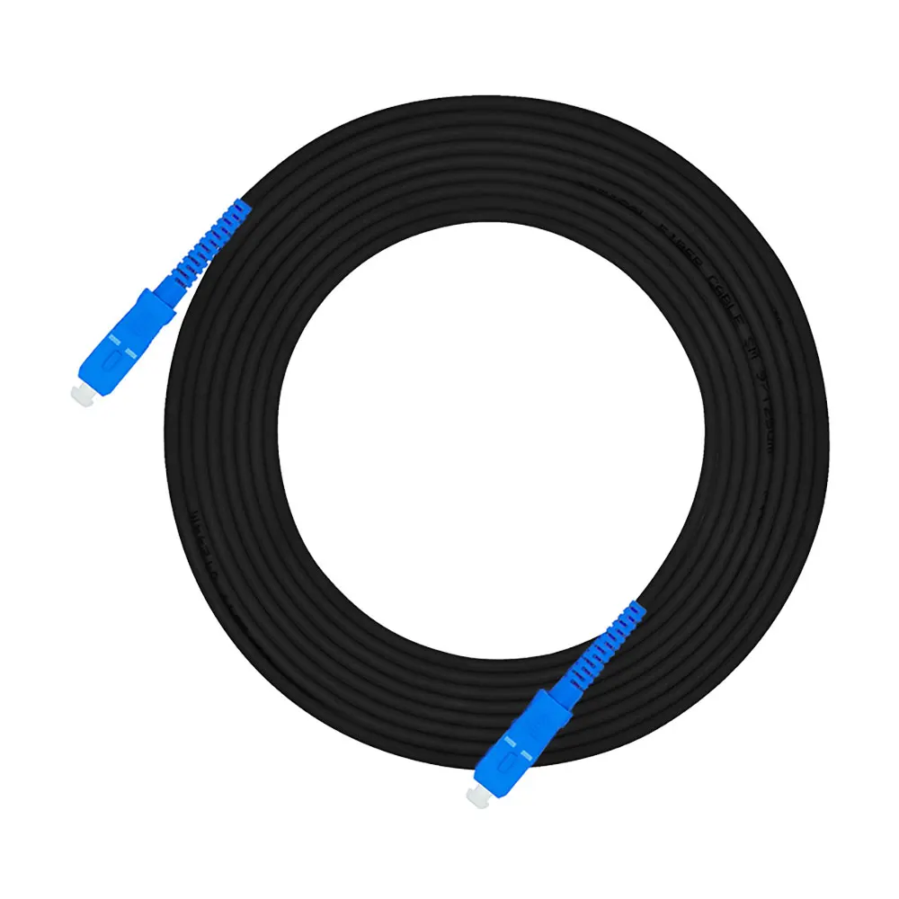 Outdoor Armored SC to Simplex Singlemode 9/125 3.0mm OS1 Fiber Optic Patch Cord Jumper SC/PC-SC/PC SC-SC Length Option:25 40 | Компьютеры