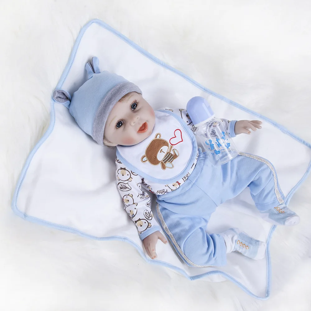 Pickwoo 2" 50 см bebes кукла-реборн для маленькой девочки Кукла полностью мягкая силиконовая Boneca reborn Brinquedo подарки на день детей игрушки