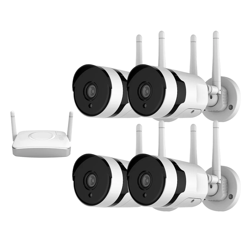 Video surveillance home video infrared wireless monitoring set camera 2/4 channel Wireless NVR mobile phone remote | Безопасность и