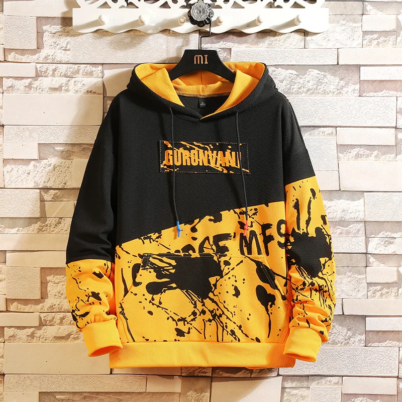 Japan Style Casual O-Neck 2020 Spring Autumn Print Hoodie Sweatshirt Men'S Thick Fleece Hip Hop High Streetwear Clothes Japan Style Casual O-Neck 2020 Spring Autumn Print Hoodie Sweatshirt Men'S Thick Fleece Hip Hop High Streetwear Clothes