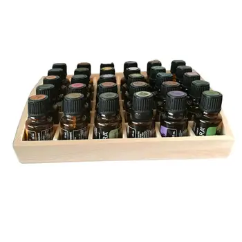 

30 Grid Essential Oil Storage Wooden Detachable Tray 10ML Perfume Nail Polish Essential Oil Home Desktop Storage Box Tray