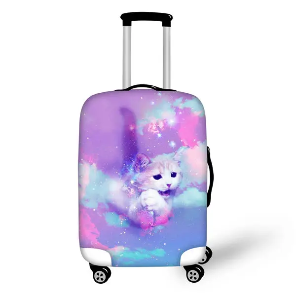 HaoYun водонепроницаемый чехол для чемодана Kawaii кошки животное эластичный Пыленепроницаемый Чехол для багажа защитные аксессуары только крышка - Color: CDWX4244LMS
