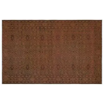 

Handmade Brown Vintage Overdyed Turkish Area Rug 174x267 Cm-5'9''X8'9''