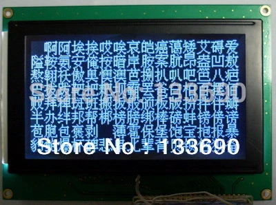 Black display 5,1 дюймов 240X128 Графический точечный LCM 21P 22pin 8080 Параллельный интерфейс RA6963 контроллер синий желтый или серый FSTN 240128 ЖК-дисплей - Цвет: Black display
