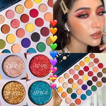 

40 Color Metallic Eyeshadow Palette Pearlescent Neon Makeup Palette Glitter Shimmer Matte Pigmented EyeShadow Pallete Cosmetic