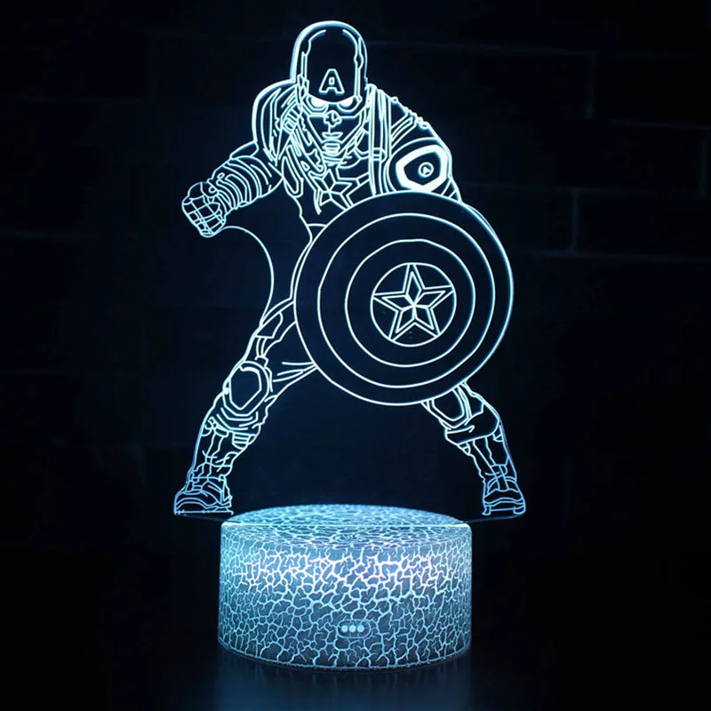 MY-225 С принтами "Marvel", "Мстители", фигурка 3D Иллюзия светодиодный ночной Светильник Красочные светильник s Мстители эндшпиль "Человек-паук" Рисунок маска Железного человека модель игрушки - Цвет: MY-225