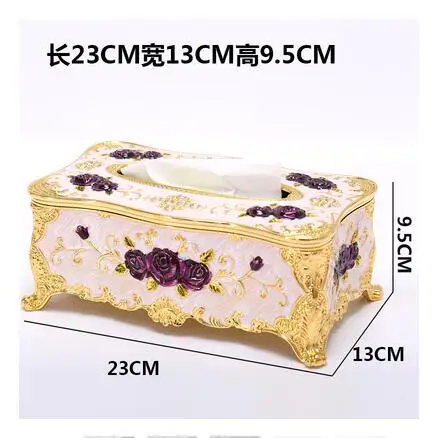 Europe classic metal tissue box kitchen tissue holder paper towel box papier cadeau rouleau for tissue paperZJH083 - Цвет: C7