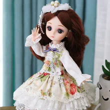 BJD – poupée articulée à 1/6 balles, ensemble complet avec de beaux vêtements, perruque en vinyle souple, corps féminin, cadeau pour filles