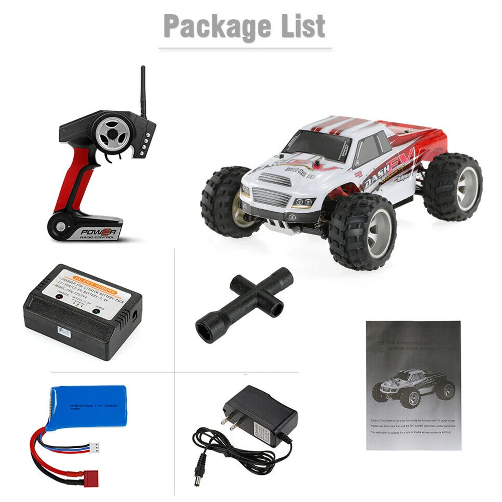 

A979-B RC Car Gift Racing Climbing 2.4GHz High Speed Four Wheel Off Road Big Foot Electric Anti Collision Toys Outdoor Kids
