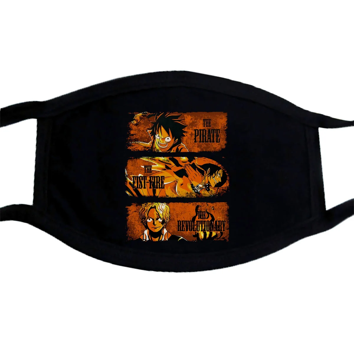 Camiseta Mask 3 Hermanos цельнокроеная маска Luffy Ace Sabo мультяшная Мужская Унисекс Новая