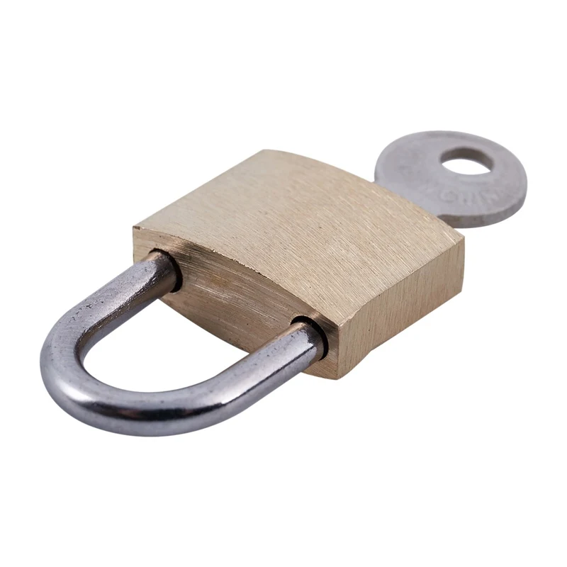 3x Small Brass Padlocks Mini Brass Tiny Box Locks Keyed Jewelry 6 Keys 20mm