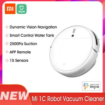 

Xiaomi Mijia 1C Robot Vacuum Cleaner 2500Pa Suction Home Sweeper 2400mAh Battery Sweeping Mopping Cleaner APP Remote Control