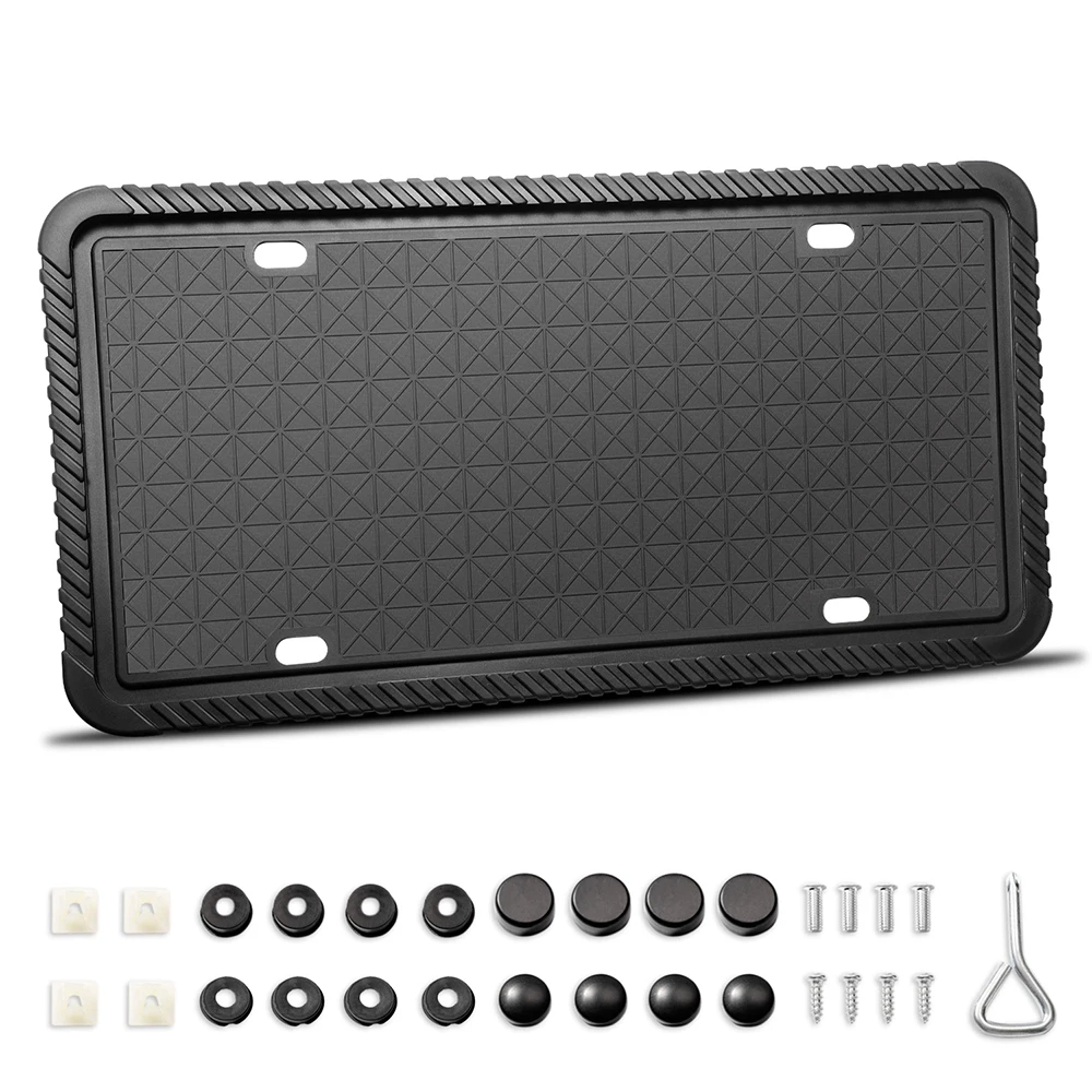 Автомобильная силиконовая рамка для номерного знака устойчивый к царапинам