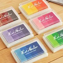 Tampon encreur coloré, 6 styles, 1 pièce, tampons encreurs, ensemble de tampons encreurs pour bricolage, dessin animé, travail amusant, empreintes digitales, accessoires de Scrapbooking 