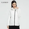 GASMAN new Women's spring  autumn jackets 2022 Stand-up Collar zipper Women Coat Fashion short Warm outwear casual parka 81855 ► Photo 2/6
