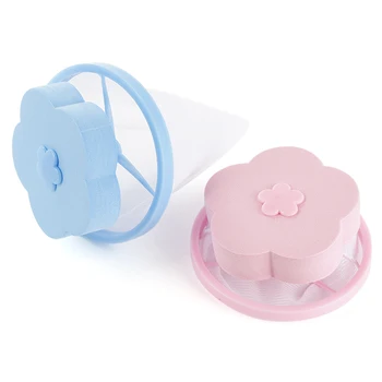 

Flower Shape Washing Machine Floating Lint Mesh Bag Hair Filter Net Pouch Floating Washing Machine Filter Washer Lint Trap New