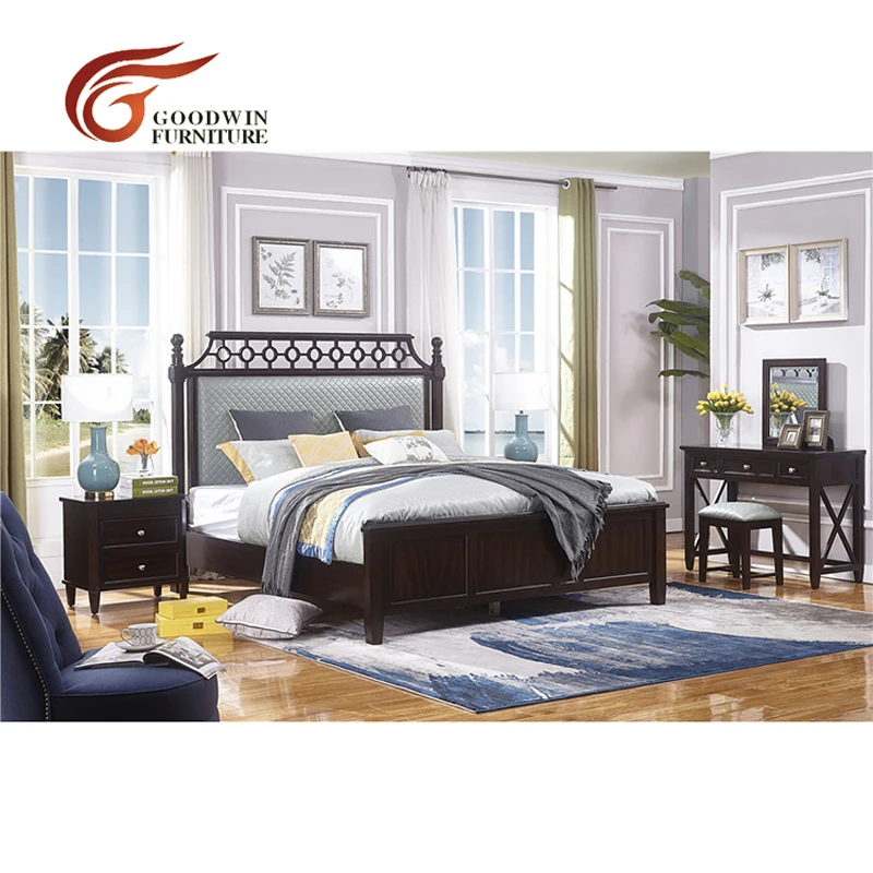 Full set Кровать, мебель для спальни, набор для кровати, king size WA405 - Цвет: Full set