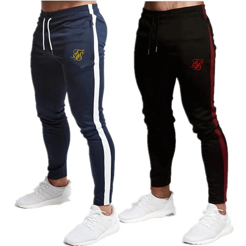 

Spring Autumn Gyms Men Joggers Sweatpants Sik Silk Men's Joggers Trousers Sporting Clothing The High Quality Bodybuilding Pants