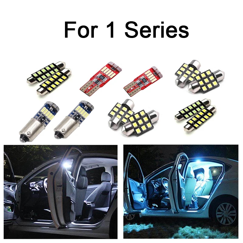 

Perfect White Canbus Error Free LED interior dome map light bulb Kit for BMW 1 series E81 E87 E82 E88 F20 F21 (2003-2014)
