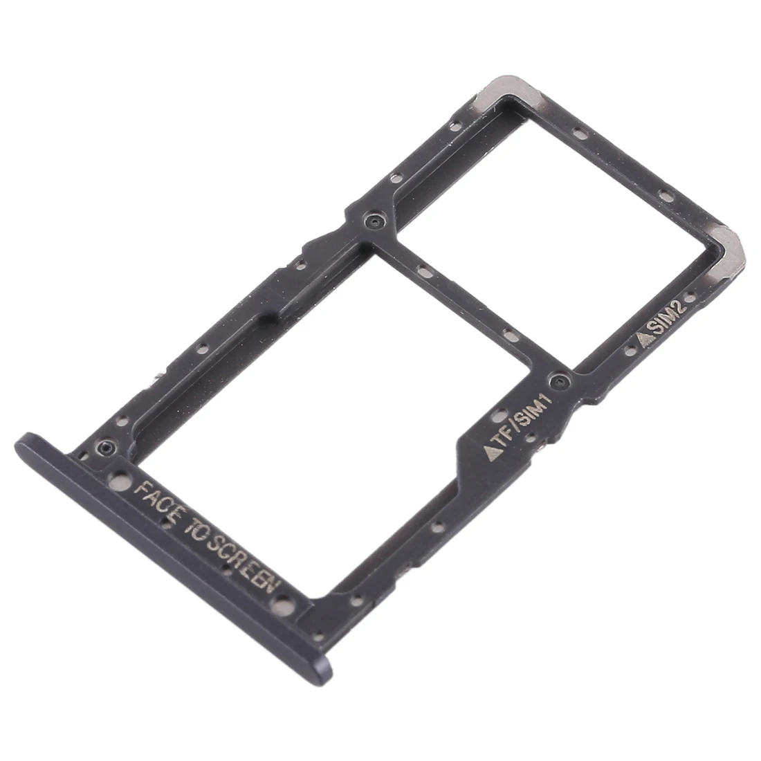 Черный Лоток для sim-карт Micro SD карта запасной отсек для мобильного телефона Xiaomi Pocophone F1 - Цвет: Черный