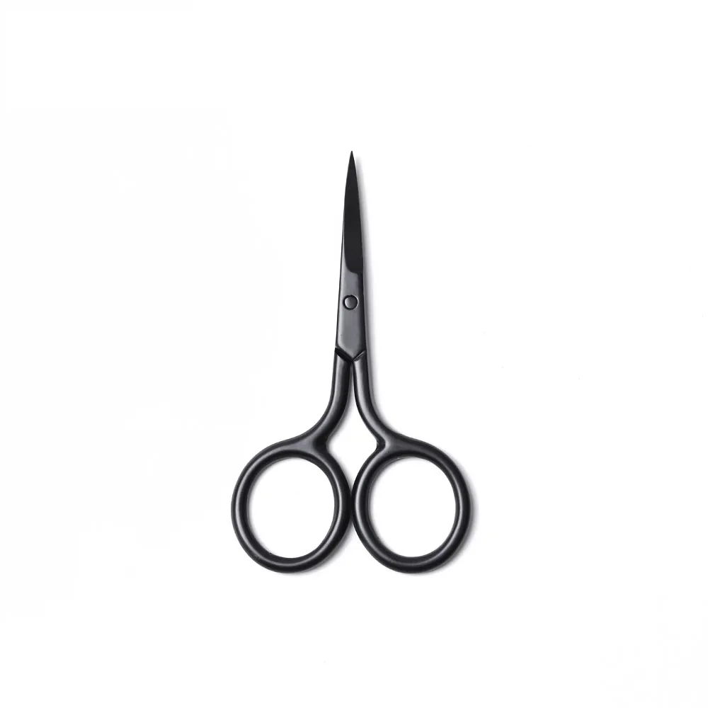 AMSIC Woman Makeup Scissors Stainless Steel Eyebrow Scissors Maquiagem Trimmer Eyebrow Hair Remover Manicure Tool - Цвет: Black