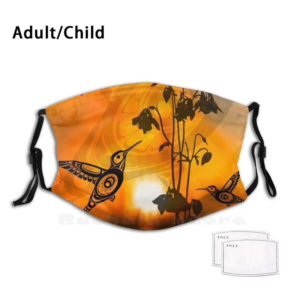 Название товара: Колибри на закате для взрослых и детей против пыли фильтр Diy