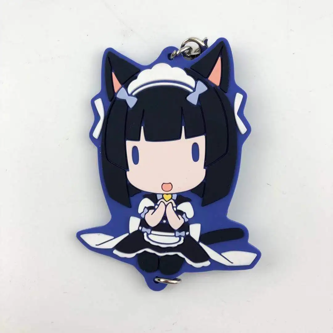 Аниме Nekopara резиновый брелок для ключей ремни - Цвет: 5
