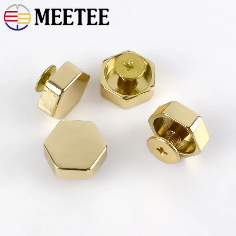 20 шт. заклепки винт для сумки аппаратные средства сумки декоративные кнопки Шпильки Гвозди заклепки металлические пряжки защелкивающийся крючок Кожа ремесло KY980