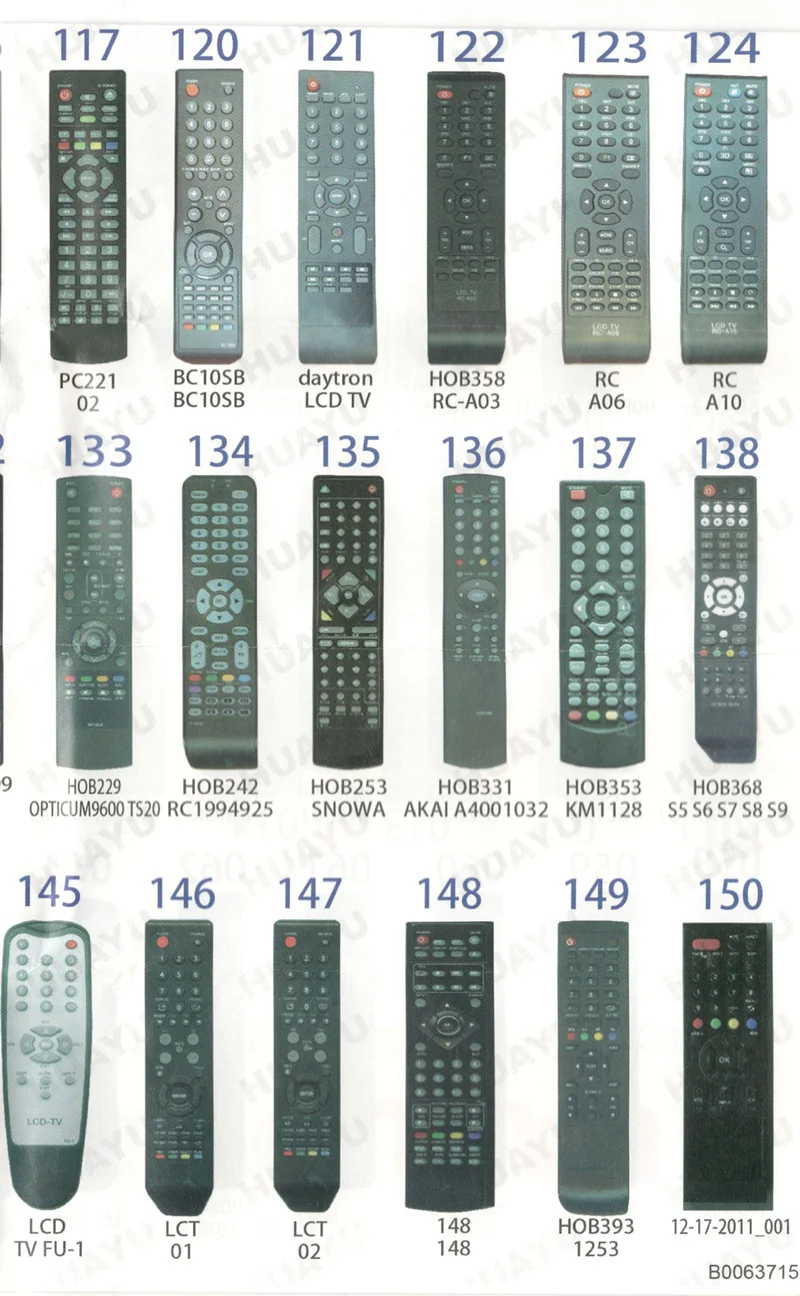 ТВ дистанционного Управление; Управление для lcd-2277rc ch-2145 rc3b-1042 funai pc221 elenberg y27401 bericom rc-a3-01 en-21662b rc-l-05