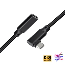100W PD 5A изогнутые USB3.1 Type-C кабель-удлинитель 4K @ 60 Гц 10 Гбит/с USB-C Gen 2 удлинитель шнура для Macbook Pro Dell ASUS HP XIAOMI