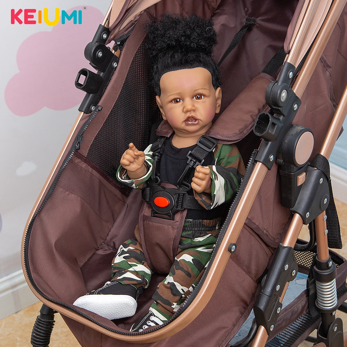 Keiumi Bebê Reborn Menina 57cm Negra Cabelo Crespo Implantado Fio Fio Corpo  Silicone Banho Hiper Realista Molde Saskia Original Chupeta Mamadeira Black  Friday  Mercado Livre Natal São Paulo Paraíba Curitiba Goiás 