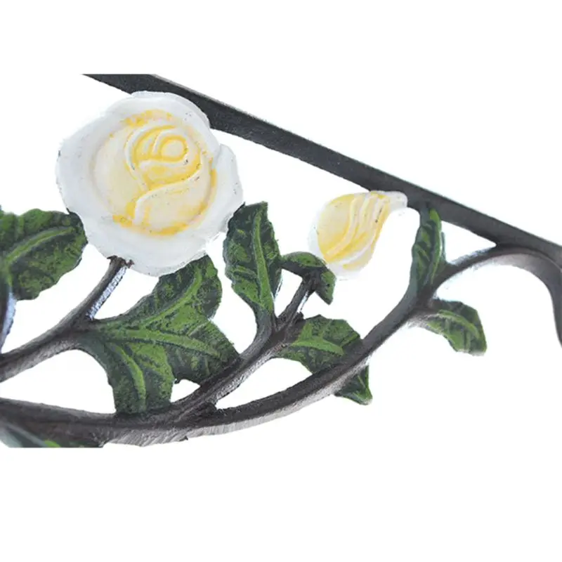 OOTDTY Wall Hanging Plants Bracket Rose Garden Tripod Flower Pot Hook Garden Decoration Plant Pot Planter