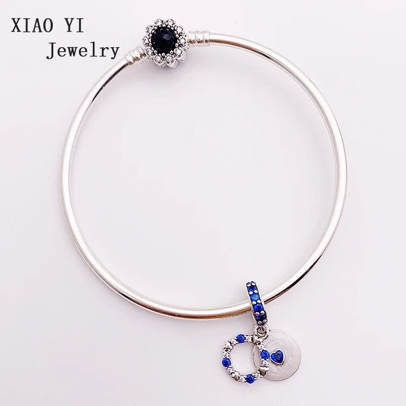 

XIAOYI jewelry 100% S925 1:1 charm pandoras ZT0440 gemstone youth dream bracelet send girlfriend gift